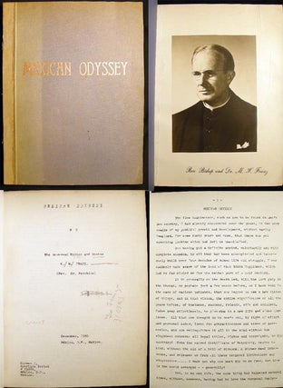 Item #20899 Mexican Odyssey By the Reverend Bishop and Doctor M.H. Franz. (Rev. Dr. Panchito)....