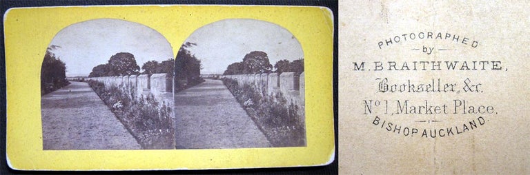Item #20966 C. 1880 Bishop Auckland England Stereoview by M. B. Braithwaite. England Bishop Auckland.