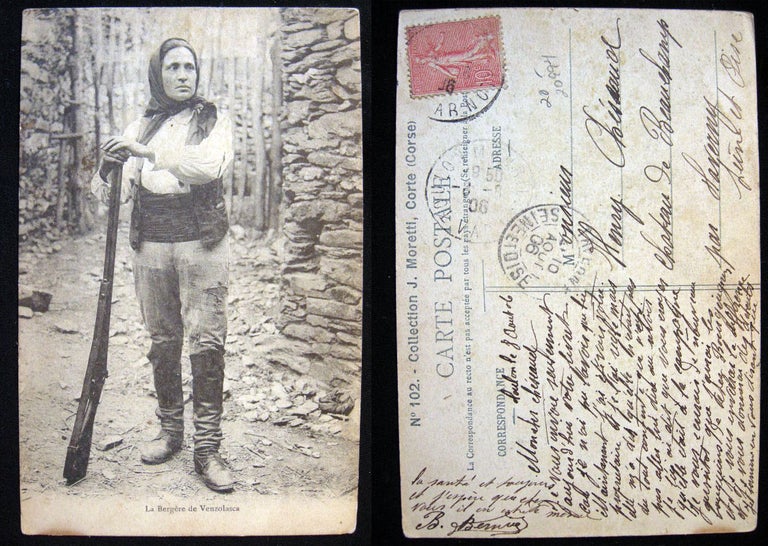 Item #20994 1906 Postcard of La Bergere De Venzolasca. Corsica.