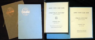 Item #21091 2 Program Books for the Down Town Glee Club Spring Concert Season of 1928-1929...