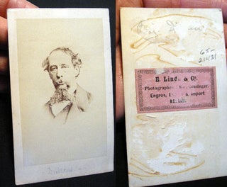 Item #21431 Carte-de-Visite Portrait of Charles Dickens By E. Linde & Co. Berlin. Charles Dickens
