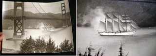 Item #21468 C. 1960 Large-format black and White Photograph of the Golden Gate Bridge San...