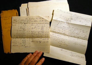Item #21545 1856-1868 Legal Documents for the James & Israel Wright and Nathaniel Pearsall...