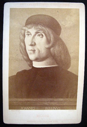 Item #21646 C. 1880 Cabinet Card Albumen Photograph of a Portrait of Giovanni Bellini By Stroefer...
