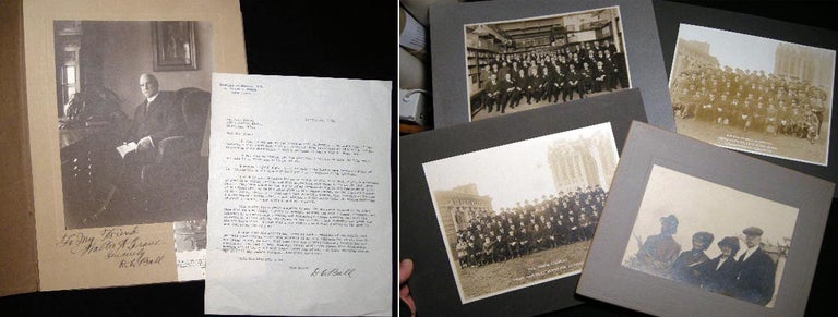 Item #22060 C. 1917 - 1921 Group of 5 Photographs of the Employees and Principals of the Oakley Chemical Co. Of New York, with a TLS and Photo Signed from David C. Ball of the Company. Americana - Chemical Engineering - Oakley Chemical Co.