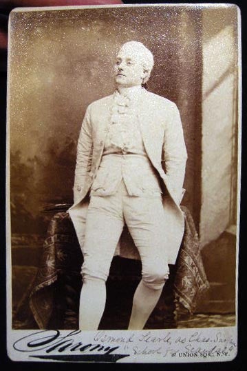 Item #22653 Circa 1882 Cabinet Card Photograph of Actor Osmond Tearle By Sarony New York. Americana - 19th Century -Theatre - Photography.