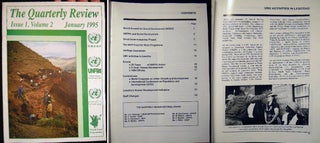 Item #22737 The Quarterly Review Issue 1, Volume 2 January 1995 UNCDF UNFPA UNDP World Food...