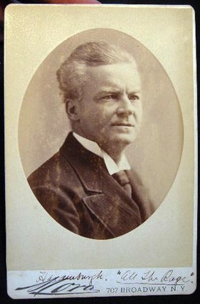 Item #22793 Circa 1882 Cabinet Card Photograph of an Unidentified Actor in the Play "All The...