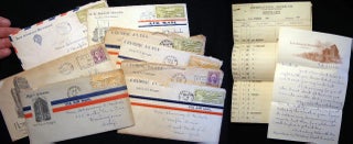 Item #22838 1934 - 1936 Group of Letters from a Travelling Fine Silverware Salesperson Working...