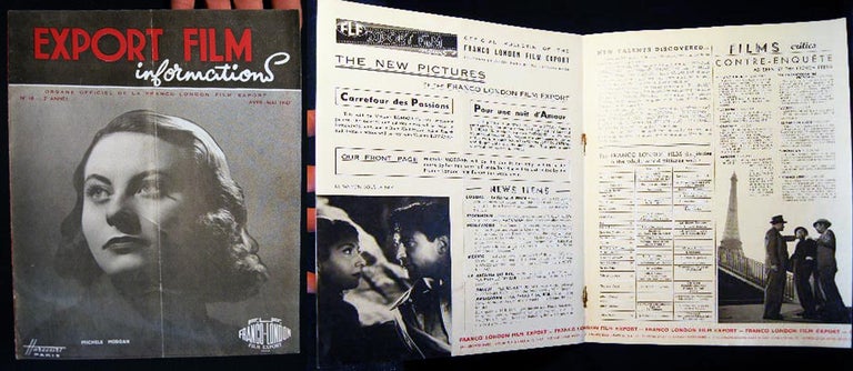 Item #22879 1947 Avril - Mai No. 16 - 2 Annee FLF Export Film Bulletin Organe Officiel De La Franco London Film Export. Motion Picture History.