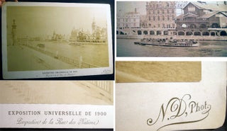 Item #23220 Large Format Albumen Photograph of the Exposition Universelle De 1900 Persepctive De...