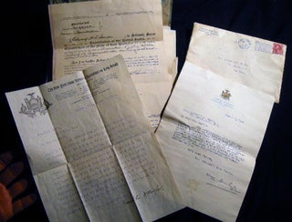 Item #23286 1913 - 1914 Archive of Manuscript Documents Regarding the Founding of the NY State...