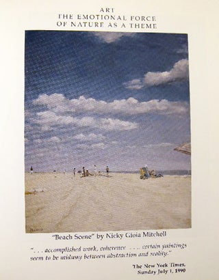 1989 - 1995 - 2000 Three Catalogs of the Artwork of Nicky Gioia Mitchell