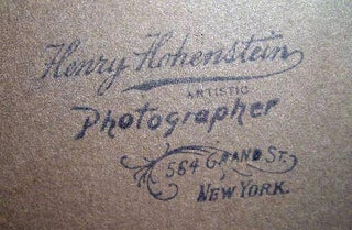 Circa 1890 8" x 10" Photograph of a Baseball Team By Henry Hohenstein Photographer New York