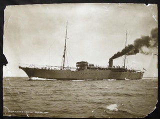 Item #23552 1922 Large Format Photograph of Cable Ship John W. MacKay By Frank & Sons, Marine...