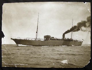 1922 Large Format Photograph of Cable Ship John W. MacKay By Frank & Sons, Marine Photographers, South Shields