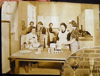 Circa 1935 Group of Large Format Photographs of Pearl River High School Rockland County New York Students in Home Economics, Art, Laboratory and Shop Classes