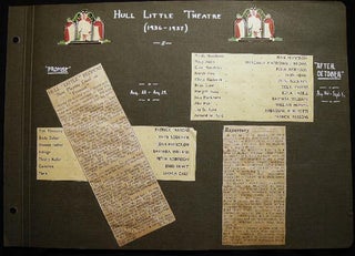 Item #23642 1936 - 1937 Hull Little Theatre Ephemera Including Photographs, Reviews and Cast...