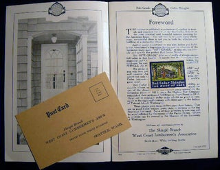 Shingle Branch West Coast Lumbermen's Association Collection of Advertising Materials Including Letter, Newspaper Electrotypes, Illustrated Pamphlets