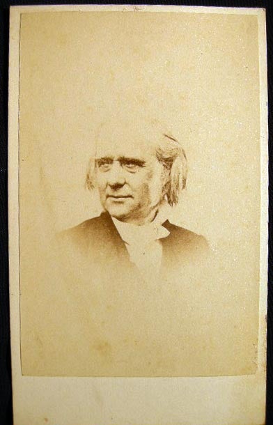 Item #23666 Carte-de-Visite Photograph of Free Church of Scotland Minister and Philanthropist Thomas Guthrie By Martin, Photographist Montreal. Photographist Photography - 19th Century - Canada - Martin.