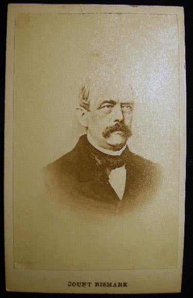 Item #23692 Carte-de-Visite Photograph of Otto Eduard Leopold Count Von Bismarck. Photography - 19th Century - Germany - Royalty.
