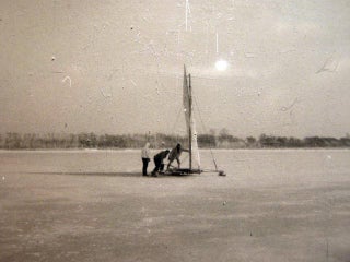 1968 Two Photographs of Ice Boating