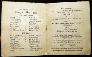 Circa 1911 Fanny's First Play The Kingsway Theatre Lillah McCarthy - Granville Barker Proprietress: Miss Lena Ashwell