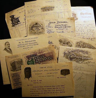 Item #23853 1908 - 1923 Collection of Correspondence, Receipts, Billheads Describing the Jewelry...