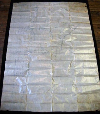 Item #23927 Circa 1890 Original Large Hand-Drawn & Colored Plan of the Vicinity of the Bowery...