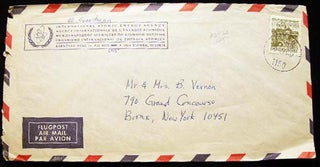 1975 Letter Signed on International Atomic Energy Agency Letterhead Vienna Austria by American Nuclear Engineer Eli I. Goodman