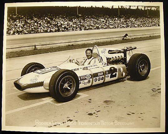 Item #24037 1964 8" x 10" Roger Ward Indianapolis Motor Speedway Photograph. Americana - 20th Century - Automobile Racing - Indianapolis Motor Speedway.