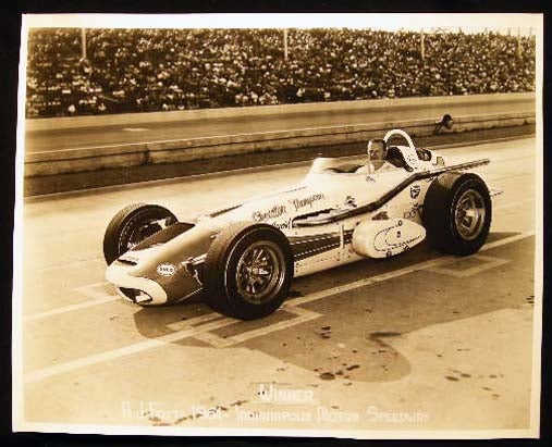 Item #24038 1964 8" x 10" A.J. Foyt Indianapolis Motor Speedway Photograph. Americana - 20th Century - Automobile Racing - Indianapolis Motor Speedway.
