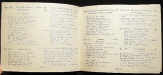 Circa 1920 Community Songs "Let Us Have a Singing, Smiling, United People"