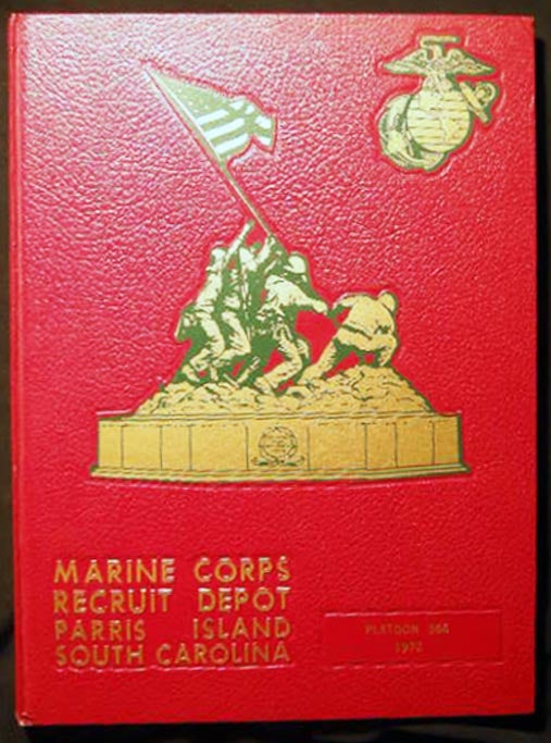 Item #24375 United States Marine Corps Recruit Depot Parris Island South Carolina Platoon 366 1972. Americana - Military History - Vietnam Era - United States Marine Corps.