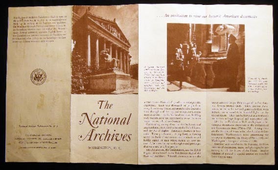 Item #24466 The National Archives Washington, D.C. Americana - National Archives.