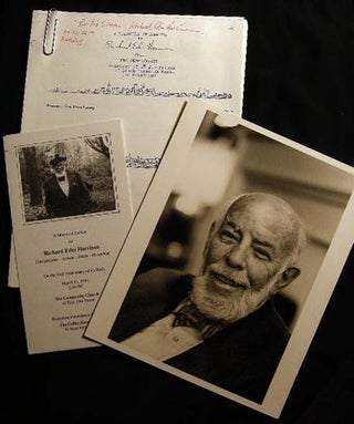Item #24561 1984 Inscribed and Signed Photograph of Cartographer and Artist Richard Edes Harrison...