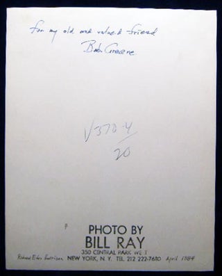 1984 Inscribed and Signed Photograph of Cartographer and Artist Richard Edes Harrison (with) Related Ephemera