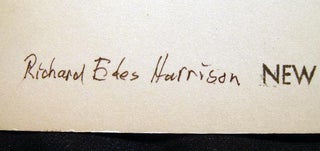 1984 Inscribed and Signed Photograph of Cartographer and Artist Richard Edes Harrison (with) Related Ephemera