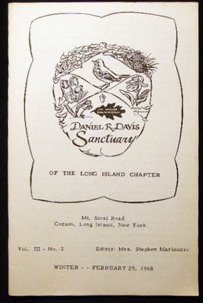 Item #24571 Daniel R. Davis Sanctuary of the Long Island Chapter The Nature Conservancy Vol. III...