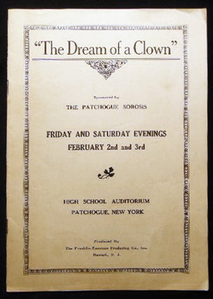 Item #24589 "The Dream of a Clown" Sponsored By the Patchogue Sorosis Friday and Saturday...
