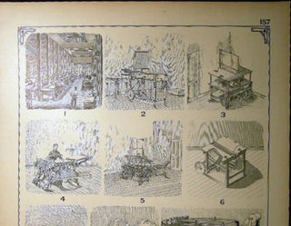 Item #2458 Early Paper Manufacturing & Folding Machines. Paper Manufacturing
