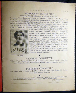 Souvenir Journal & Score Card Baseball Game in Honor Sam Hope Between Sayville Cardinals Independent Champions, Suffolk County and West Patchogue A.C. Suffolk County Champions 1934-1935 at West Patchogue Waverly Ave. Ball Grounds Sunday, October 10, 1937