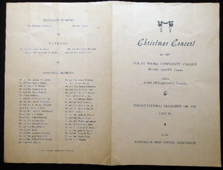 Item #24591 Christmas Concert By the South Shore Community Chorus Stuart Gracey, Director Soloist...