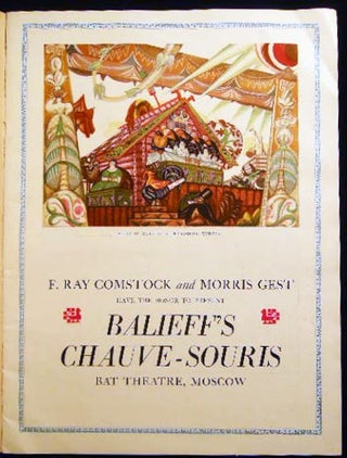 September 3, 1922 Balieff's Chauve-Souris Program Given in the Garden of the Parrish Art Museum, Southampton, Long Island for the Benefit of the Rogers Memorial Library
