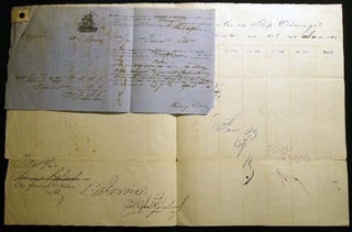 Item #24814 1863 Port of Philadelphia Manuscript Bill of Lading Entry of Merchandise Customs...
