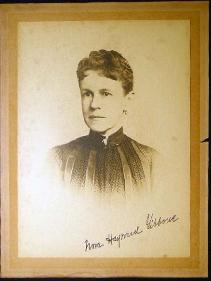 Item #24889 Circa 1895 Photograph Signed of Nora Hayward Gibbons. Americana - 20th Century - Photography - Portraiture - Nora Hayward Gibbons.