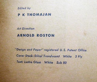 Design and Paper No. 25 The Art Directors Club...A Quarter-Century Record (with) the Signature of Art Director Arnold Roston