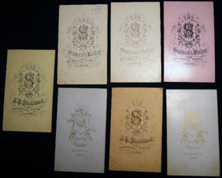 Circa 1880 Group of 7 Portrait Cartes-De-Visite Photographed By Stoddard and Stoddard & Wallace Ansonia Connecticut