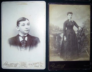 Circa 1880 Group of 6 Photo Portrait Cabinet Cards: York, Pennsylvania By Butteroff & Shadle & Busser