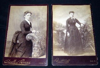 Circa 1880 Group of 6 Photo Portrait Cabinet Cards: York, Pennsylvania By Butteroff & Shadle & Busser